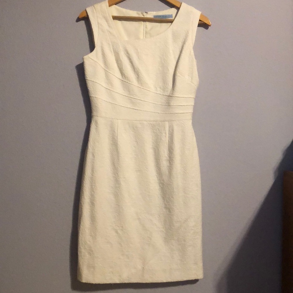 Textured White Dress